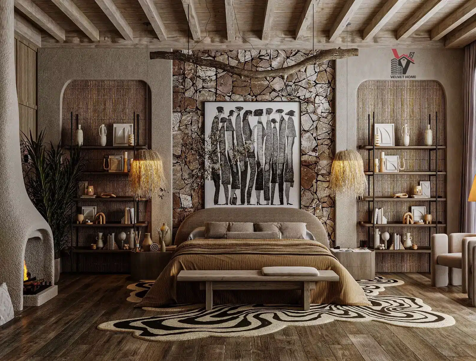 Rustic Bedroom Design